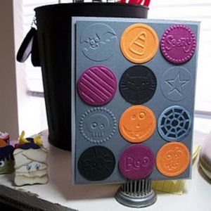 Cuttlebug 4 x 6 embossing folder - BOO TO YOU